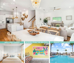 30A Hideaway by Stay on 30a - Pool, Bikes, Golf Cart